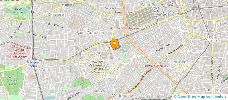 localisation de l'entreprise INSILICOM à BORDEAUX
