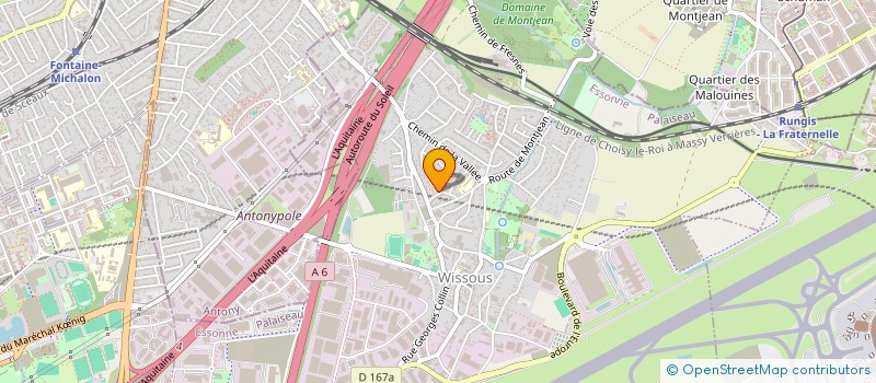localisation de l'entreprise INSO à WISSOUS