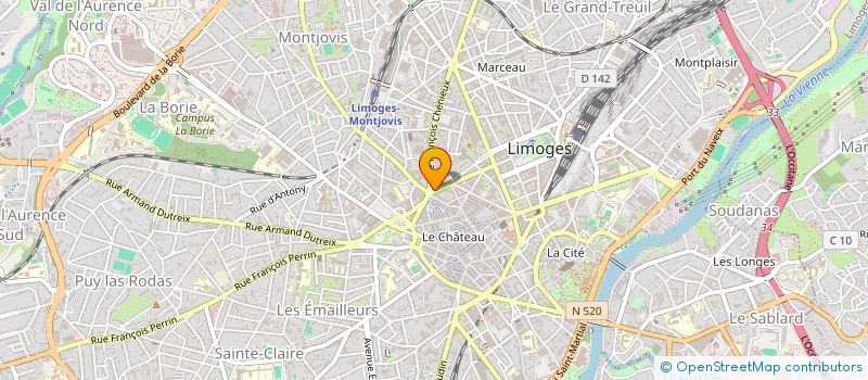 localisation de l'entreprise INSOLIMO à LIMOGES