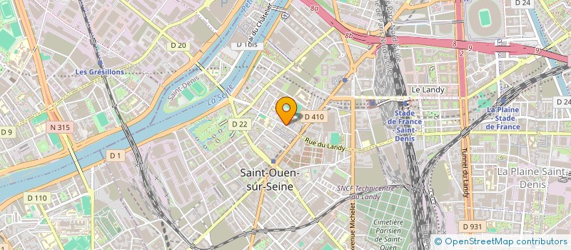 localisation de l'entreprise INSOMNIE PASSAGERE à SAINT-OUEN-SUR-SEINE