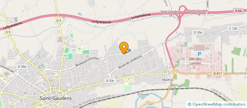 localisation de l'entreprise INSOUMIS COMMINGES-SAVES  SAINT-GAUDENS