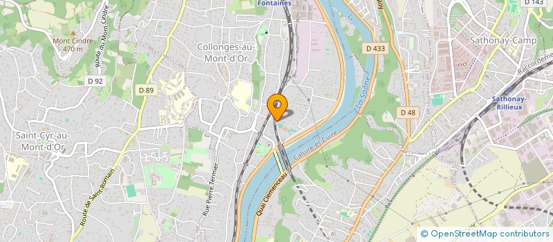 localisation de l'entreprise INSPECTION TELEVISEE CANALISATIONS  COLLONGES-AU-MONT-D'OR