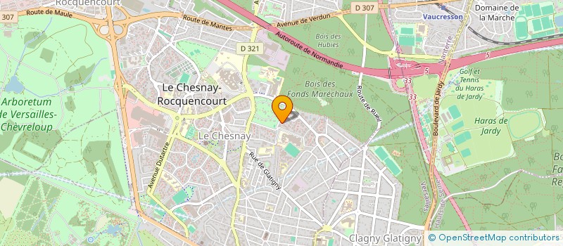 localisation de l'entreprise INSPERIA  LE CHESNAY-ROCQUENCOURT