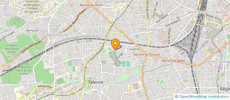 localisation de l'entreprise INSPIR'ACTION 33  TALENCE