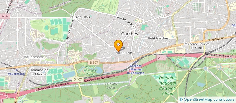 localisation de l'entreprise INSPIRAFOND à GARCHES