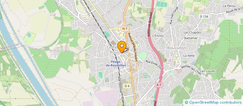 localisation de l'entreprise INSPIRATION  LE PEAGE-DE-ROUSSILLON