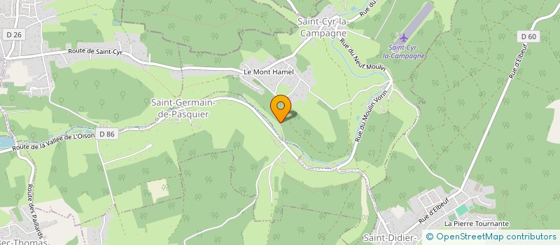 localisation de l'entreprise INSPIRATION JARDIN  SAINT-CYR-LA-CAMPAGNE