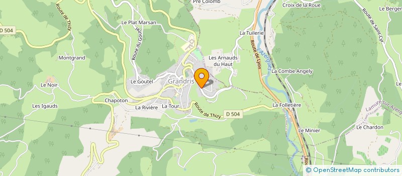 localisation de l'entreprise INSPIRATION METAL  SAINT-NIZIER-D AZERGUES