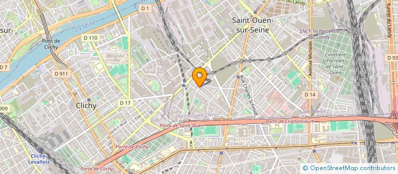 localisation de l'entreprise INSPIRATION PRODUCTIONS à SAINT-OUEN-SUR-SEINE