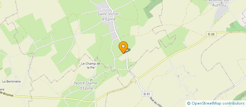 localisation de l'entreprise INSPIRATION SPORTIVE  ST VICTOR D EPINE