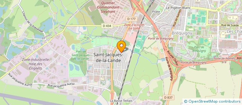 localisation de l'entreprise INSPIRATION TENDANCE à SAINT-JACQUES-DE-LA-LANDE
