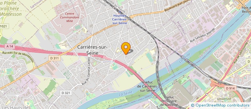 localisation de l'entreprise INSPIRATION, YOGA A HOUILLES ET CARRIERES SUR SEINE  CARRIERES-SUR-SEINE