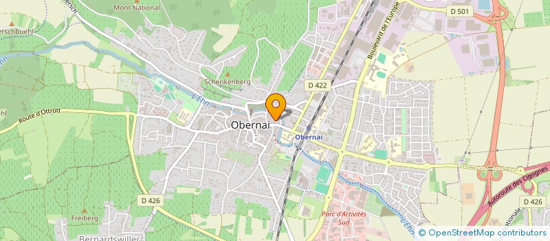 localisation de l'entreprise INSPIRE  OBERNAI