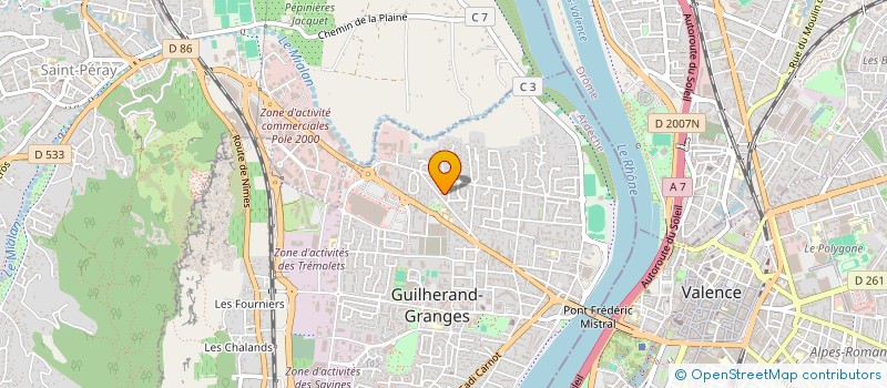 localisation de l'entreprise INSPIRE  GUILHERAND-GRANGES