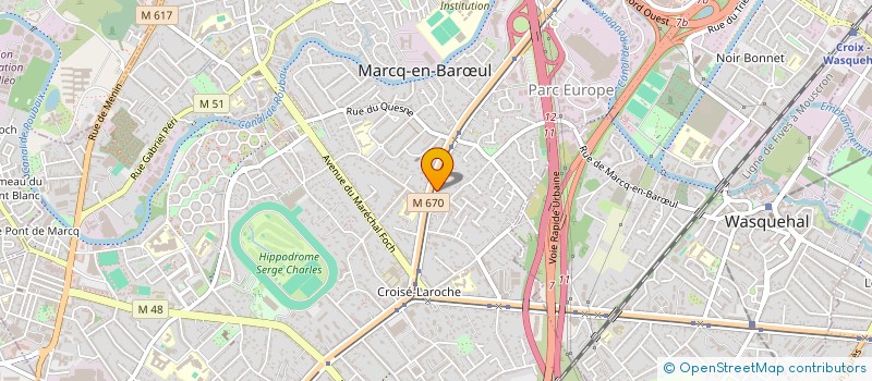 localisation de l'entreprise INSPIRE TRANSITION à MARCQ-EN-BARŒUL