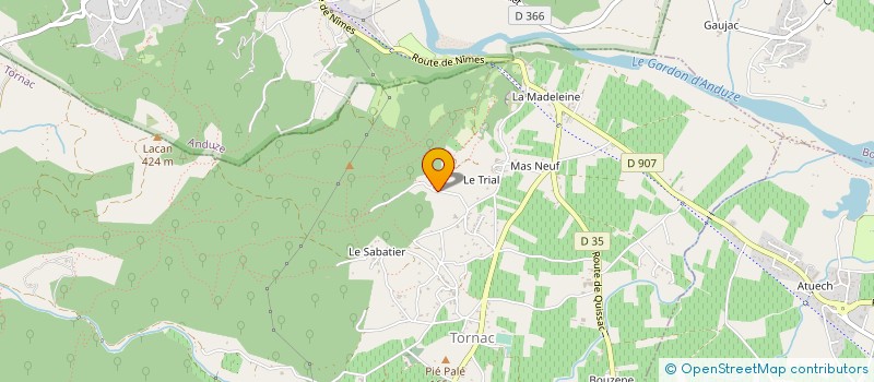 localisation de l'entreprise INSPIRE VILLAGES ANDUZE à THOIRAS
