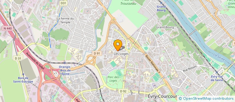 localisation de l'entreprise INSPIRED TECH SOLUTIONS à EVRY-COURCOURONNES
