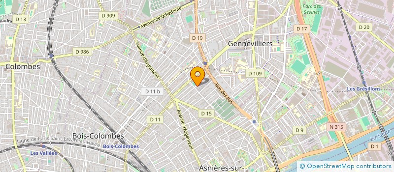 localisation de l'entreprise INST AFRICAIN DE L'ENVIR ET DU DEVT DUR à ASNIERES-SUR-SEINE