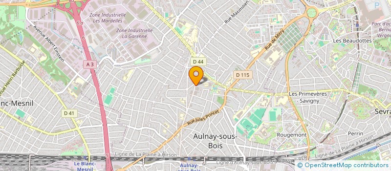 localisation de l'entreprise INST AULNAYSIEN DEVELOPPEMENT CULTUREL à AULNAY-SOUS-BOIS