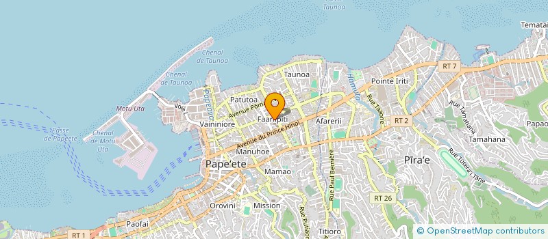 localisation de l'entreprise INST CAISSE DE PREVOYANCE SOCIALE à PAPEETE