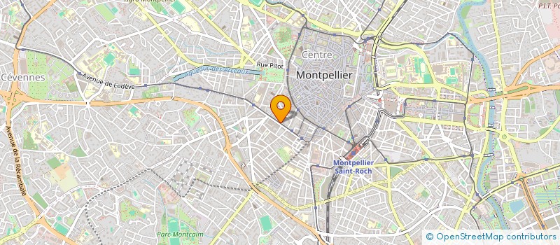 localisation de l'entreprise INST COMMUNIC COMMERCE SUP MONTPELLIER à MONTPELLIER