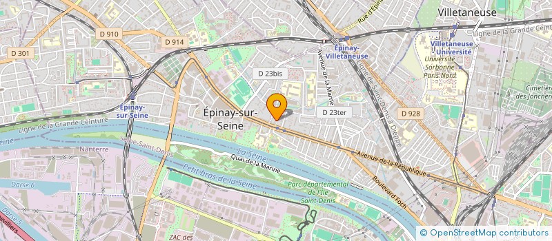 localisation de l'entreprise INST CULTUREL ANIMATION RECHERCHE EDUCAT à EPINAY-SUR-SEINE
