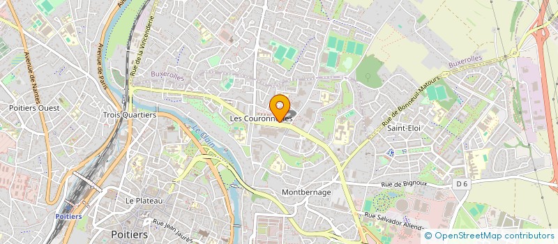 localisation de l'entreprise INST D'ETUDES POUR METIERS DE L'ENVIRONN à POITIERS