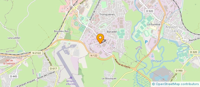 localisation de l'entreprise INST DE GERONTOLOGIE DU MASSIF CENTRAL à AURILLAC