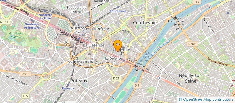 localisation de l'entreprise INST DE RETRAITES SUPPL MOBIL OIL à COURBEVOIE