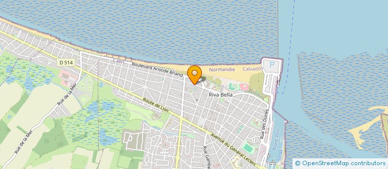 localisation de l'entreprise INST DE THALASSOTHERAPIE CAEN-OUISTREHAM à OUISTREHAM