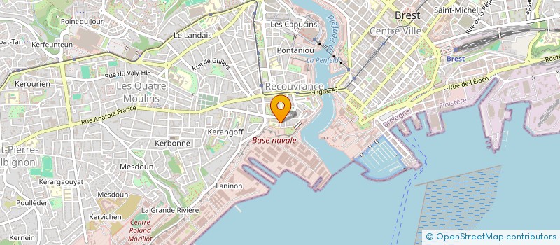 localisation de l'entreprise INST DEFICIENT AUDITIF PIERRE DE RONSARD à BREST