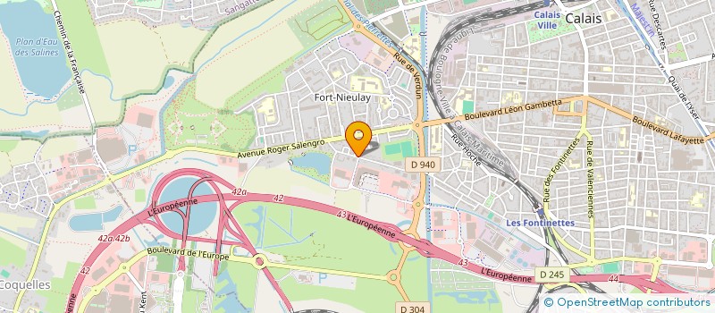 localisation de l'entreprise INST DES STRATEGIES DEVELOPPEMENT CULTUR à CALAIS