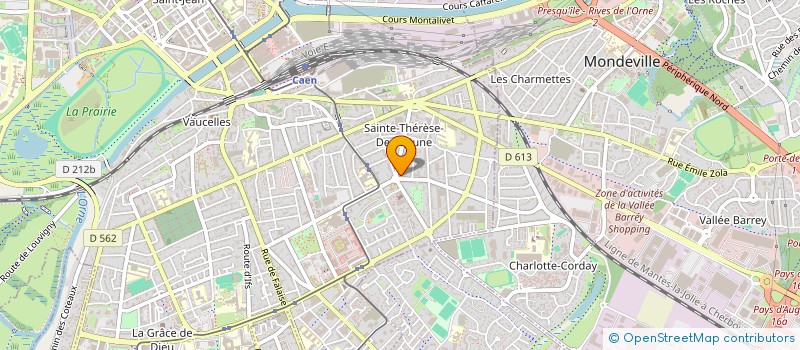 localisation de l'entreprise INST DEVEL PERSONNEL POUR ENTREPRISES à CAEN