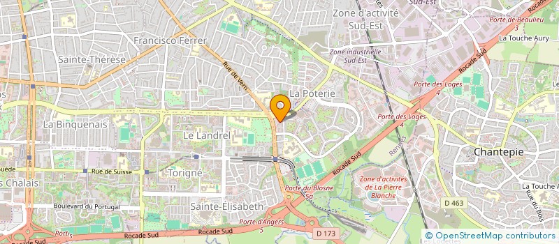 localisation de l'entreprise INST DEVELOP DES HOMMES ET DES ENTREPR à RENNES