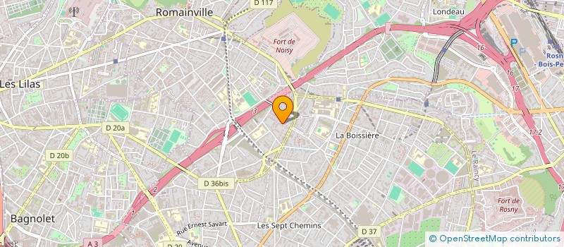localisation de l'entreprise INST DEVELOP FORMATION INSERTION PROF à ROMAINVILLE