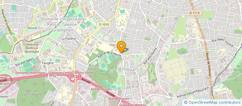 localisation de l'entreprise INST DEVELOP RECHERC PATHOL HUMAIN THERA à TALENCE