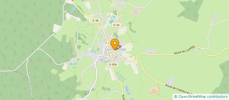 localisation de l'entreprise INST ENSEIGNEMENT RURAL MECANIQUE A  SAINT-SAULGE