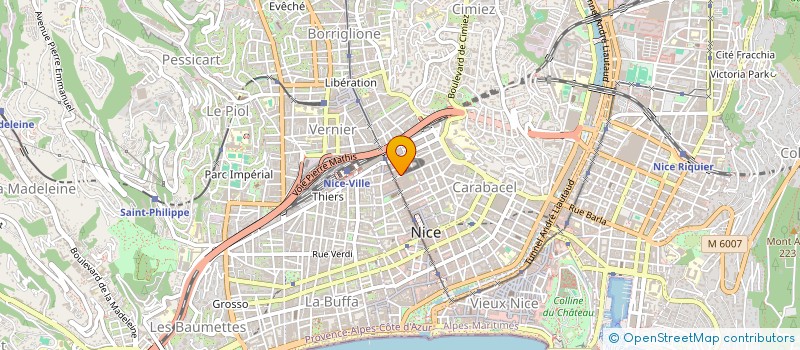 localisation de l'entreprise INST ETUD EXPER JUDIC COTE D A à NICE
