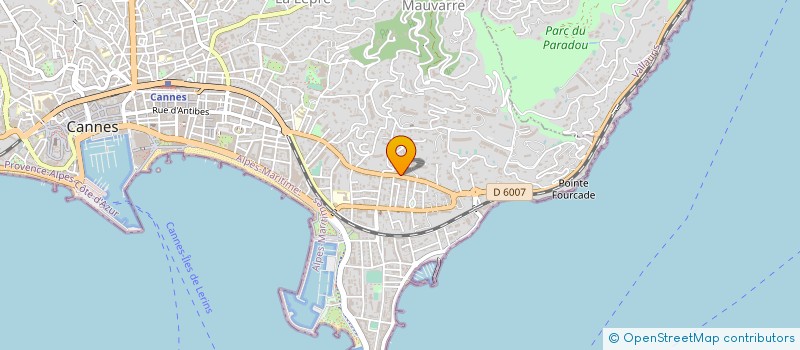 localisation de l'entreprise INST EUR DE ROBOTIQUE IMPLANTAIRE à CANNES