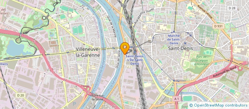 localisation de l'entreprise INST EUR SCIENCES HUMAINES DE PARIS à SAINT-DENIS