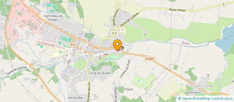 localisation de l'entreprise INST EUROPEEN RESTAUR CONSER OEUVRES ART à BAZAS