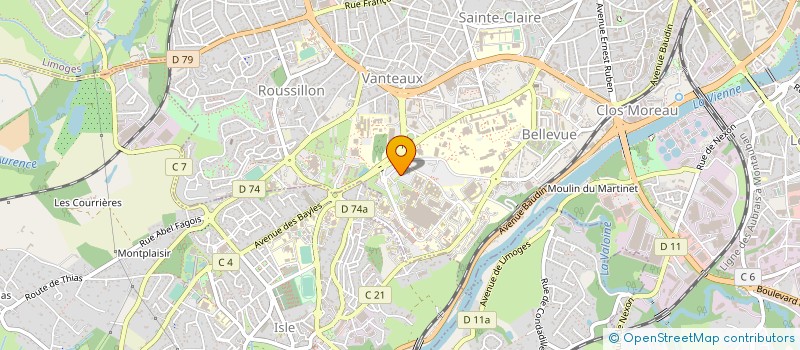 localisation de l'entreprise INST FORM RECHER ENDOSCOPIE DIGESTIVE à LIMOGES