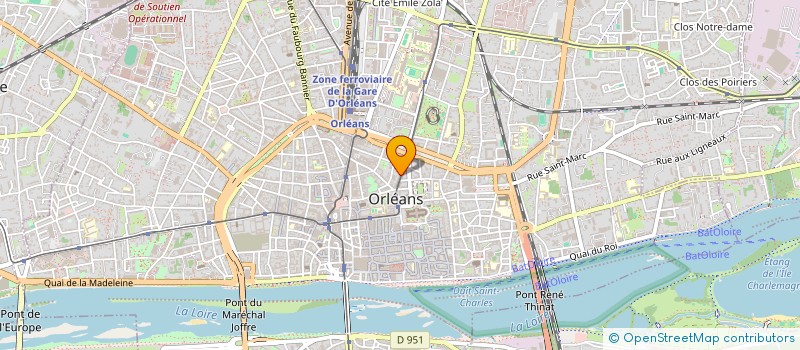localisation de l'entreprise INST FORMAT RECHER EXPERT COMPTABLE CTRE à ORLEANS