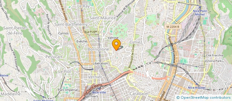 localisation de l'entreprise INST FORMATION ACCOMPAGN PROFESSIONNELS à NICE