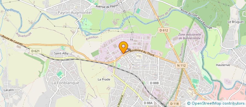localisation de l'entreprise INST FORMATION ALTERNANCE METIER TEXTILE à AUSSILLON