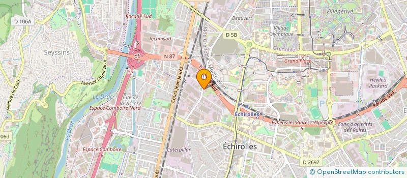 localisation de l'entreprise INST FORMATION DES TRAVAILLEURS SOCIAUX à ECHIROLLES