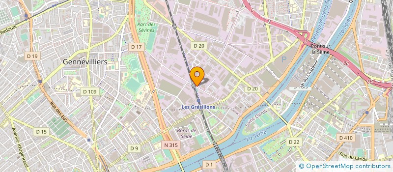 localisation de l'entreprise INST FORMATION INSER REINS QUALIFICATION à GENNEVILLIERS