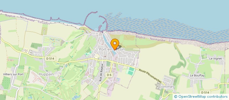 localisation de l'entreprise INST FORMATION INSERTION PROFESSIONNEL  PORT-EN-BESSIN-HUPPAIN