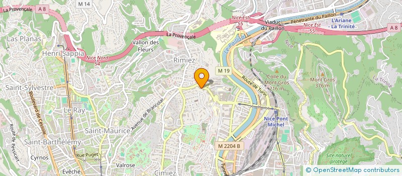 localisation de l'entreprise INST FORMATION MASSO KINESITHERAPIE NICE à NICE