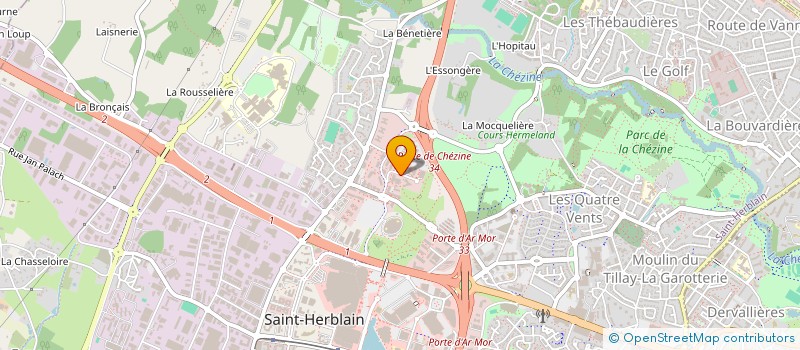 localisation de l'entreprise INST FORMATION RECHERCHE DU BATIMENT PDL à SAINT-HERBLAIN